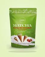 Matcha Strawberry Cones