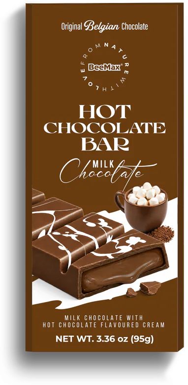 New BeeMax chocolate bars: cookie butter, red velvet, hot chocolate, gingerbread and ube coconut