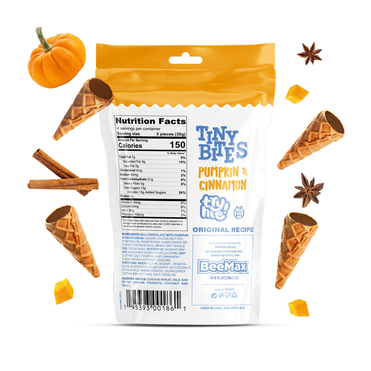 Tiny Bites Pumpkin & Cinnamon 4.24 oz