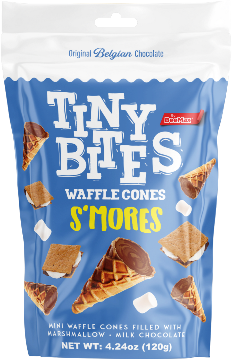 Tiny Bites Mini Waffle Cones – S'mores, 4.24 oz