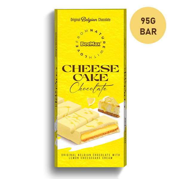 Beemax Original Belgian Chocolate with Lemon Cheesecake 95g Bar