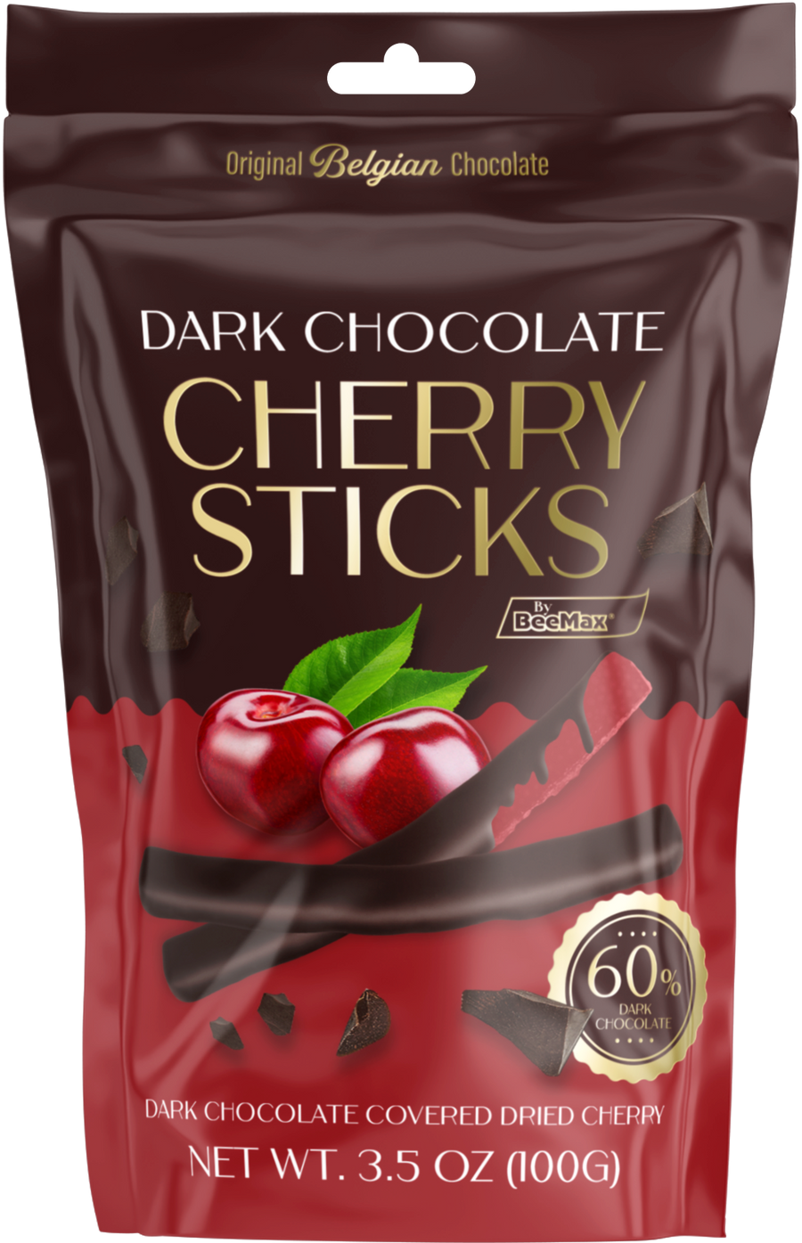 Dark Chocolate Covered Dried Cherry Sticks