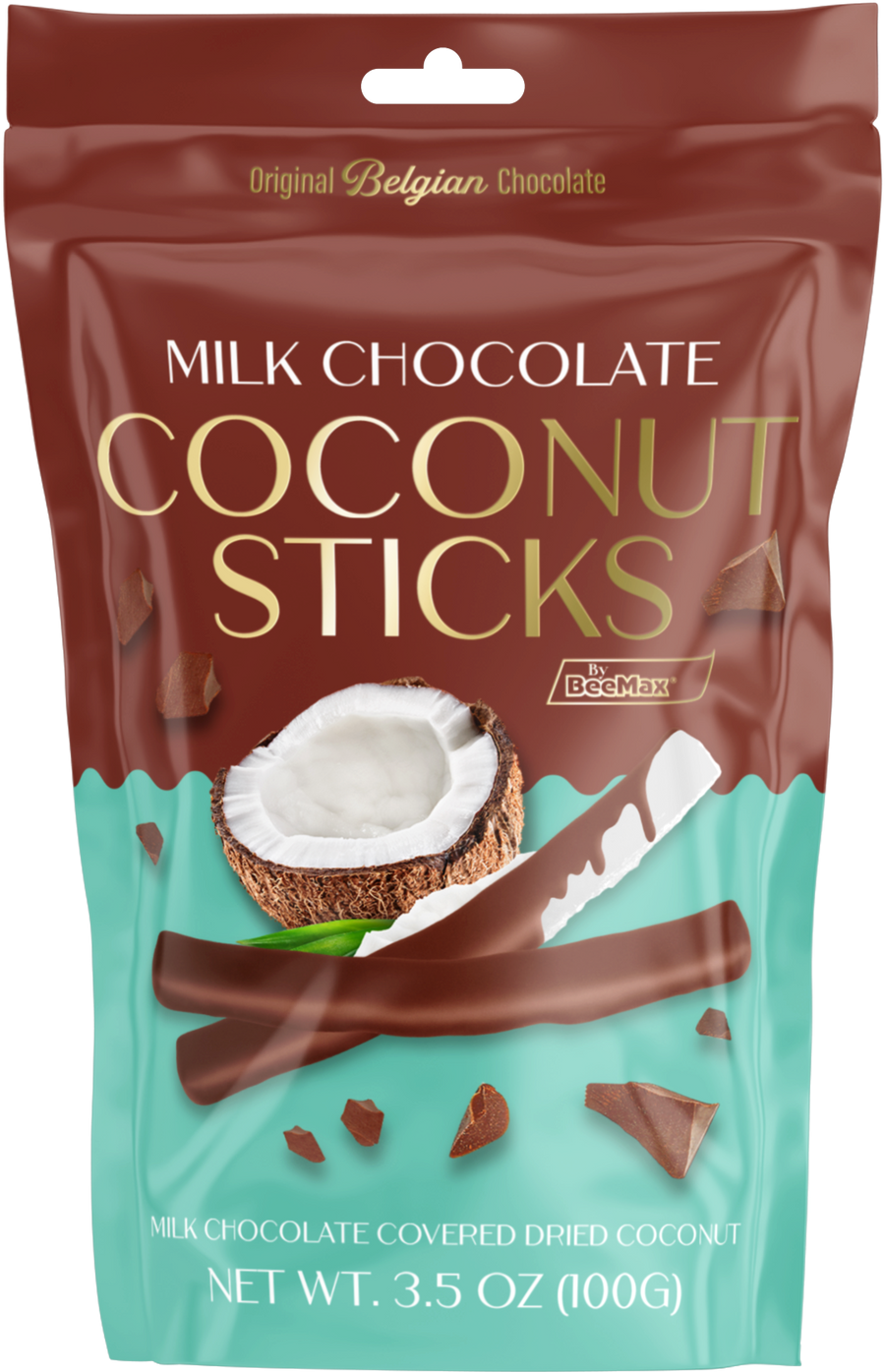 Milk Chocolate Covered Dried Coconut Sticks