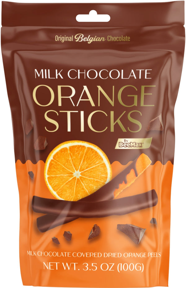 Milk Chocolate Covered Dried Orange Sticks