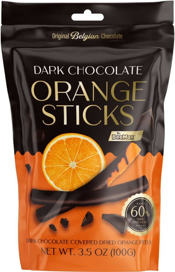 Dark Chocolate Covered Dried Orange Sticks