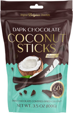 Dark Chocolate Covered Dried Coconut Sticks