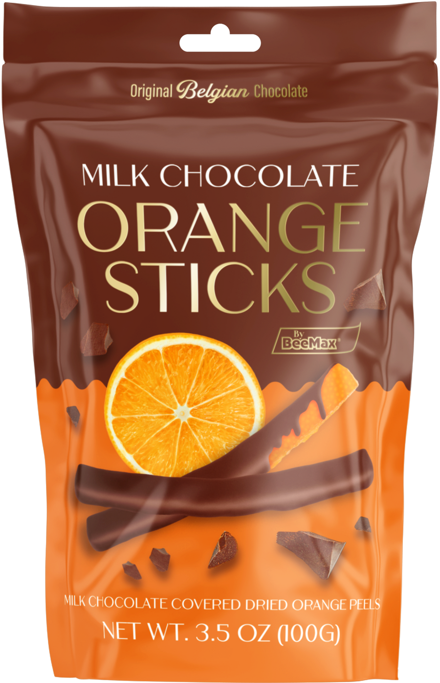 Milk Chocolate Covered Dried Orange Sticks