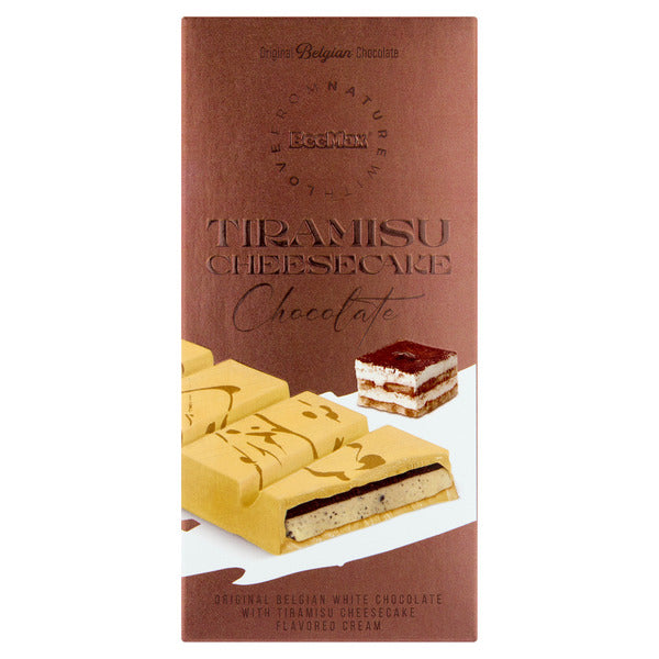 Beemax White Chocolate Cheesecake with Tiramisu Cream Filling (200g Bar)