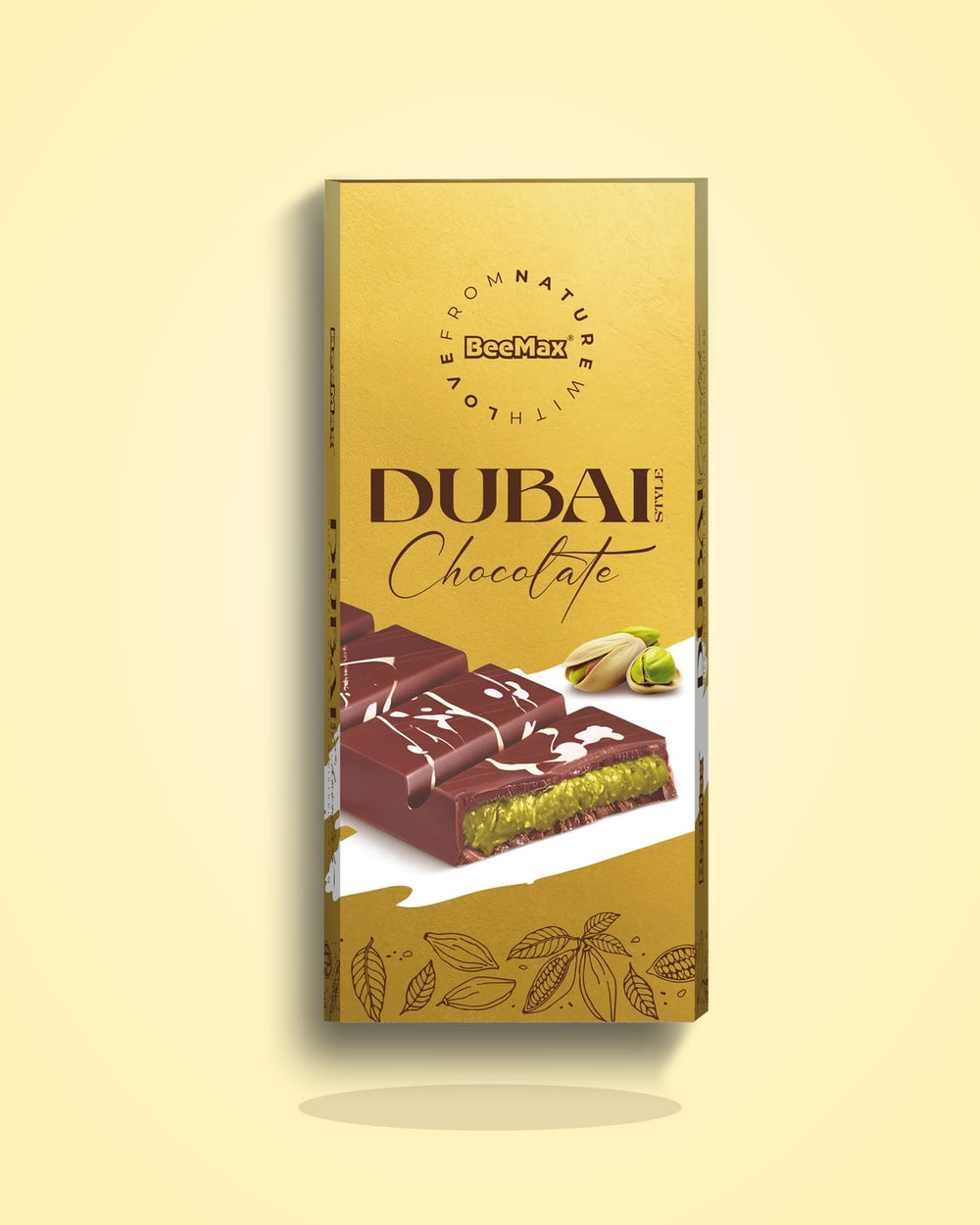 BeeMax Dubai Chocolate Bar, 3.36 oz (95 g)