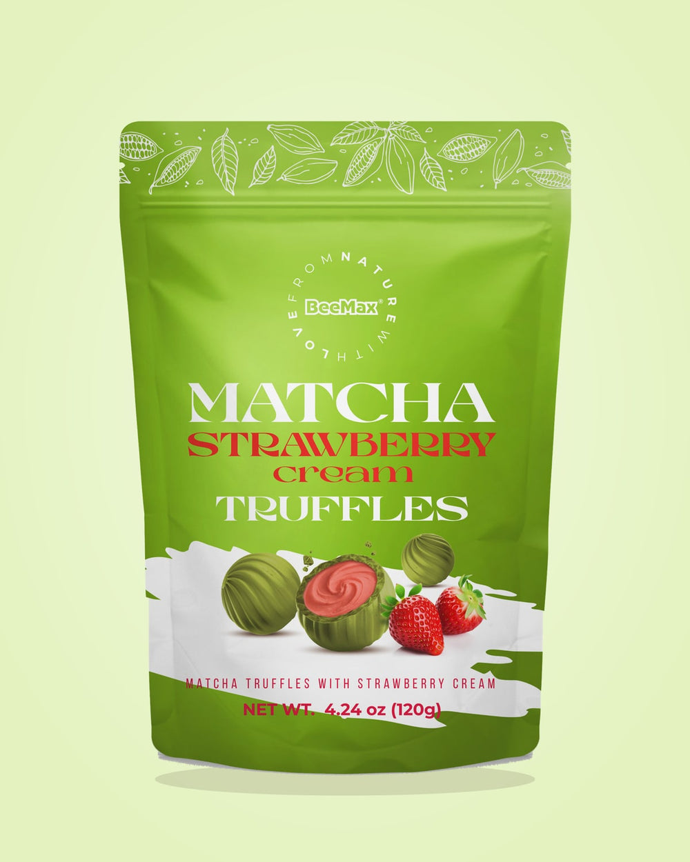 Matcha Strawberry Truffles