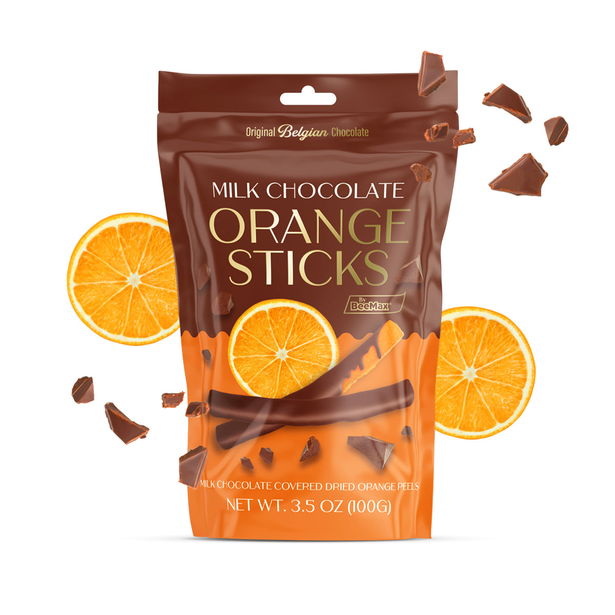 Milk Chocolate Covered Dried Orange Sticks