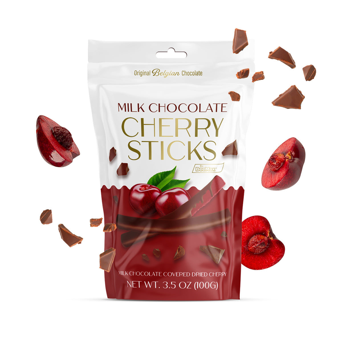 Milk Chocolate Covered Dried Cherry Sticks