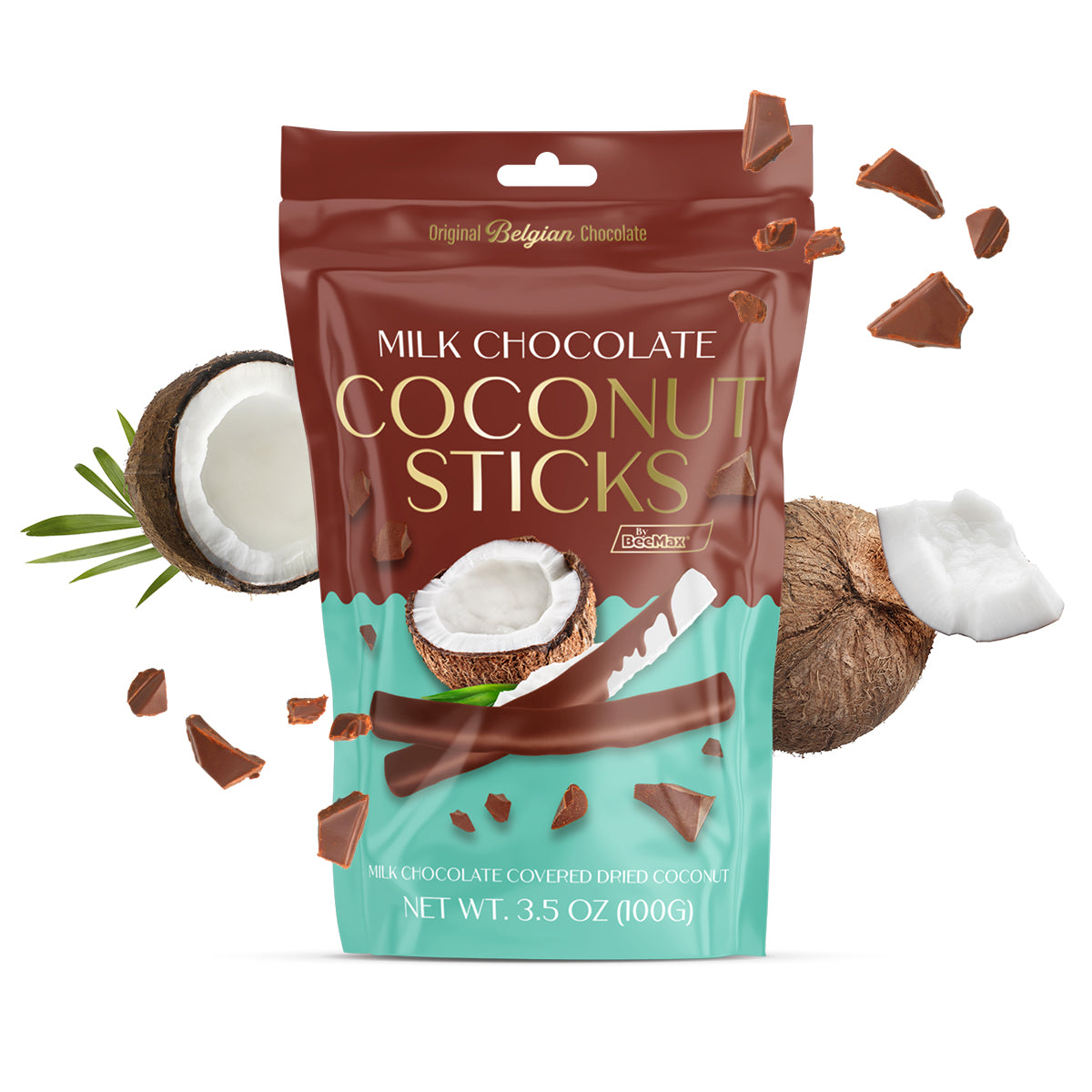 Milk Chocolate Covered Dried Coconut Sticks