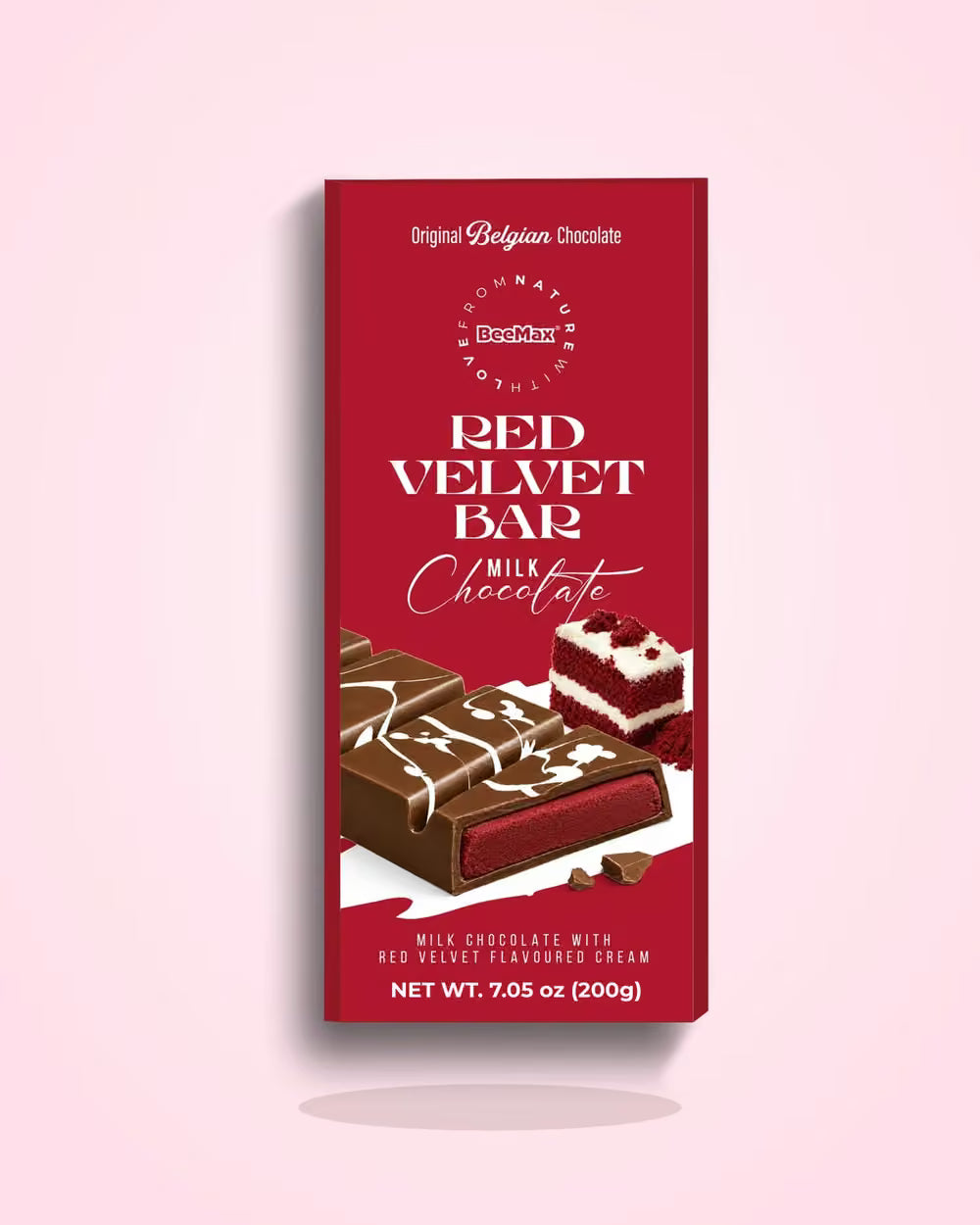 Red Velvet Milk Chocolate Bar, 7.05 oz (200 g)