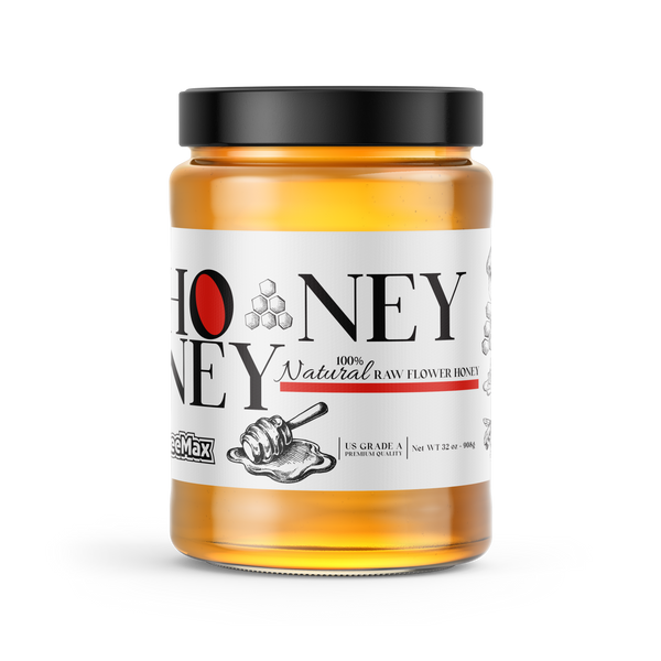 Raw Honey in Glass Jar (32 Oz) 908g